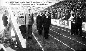 Oran - Avenue de Valmy - Stade municipal - Inauguration - 1957